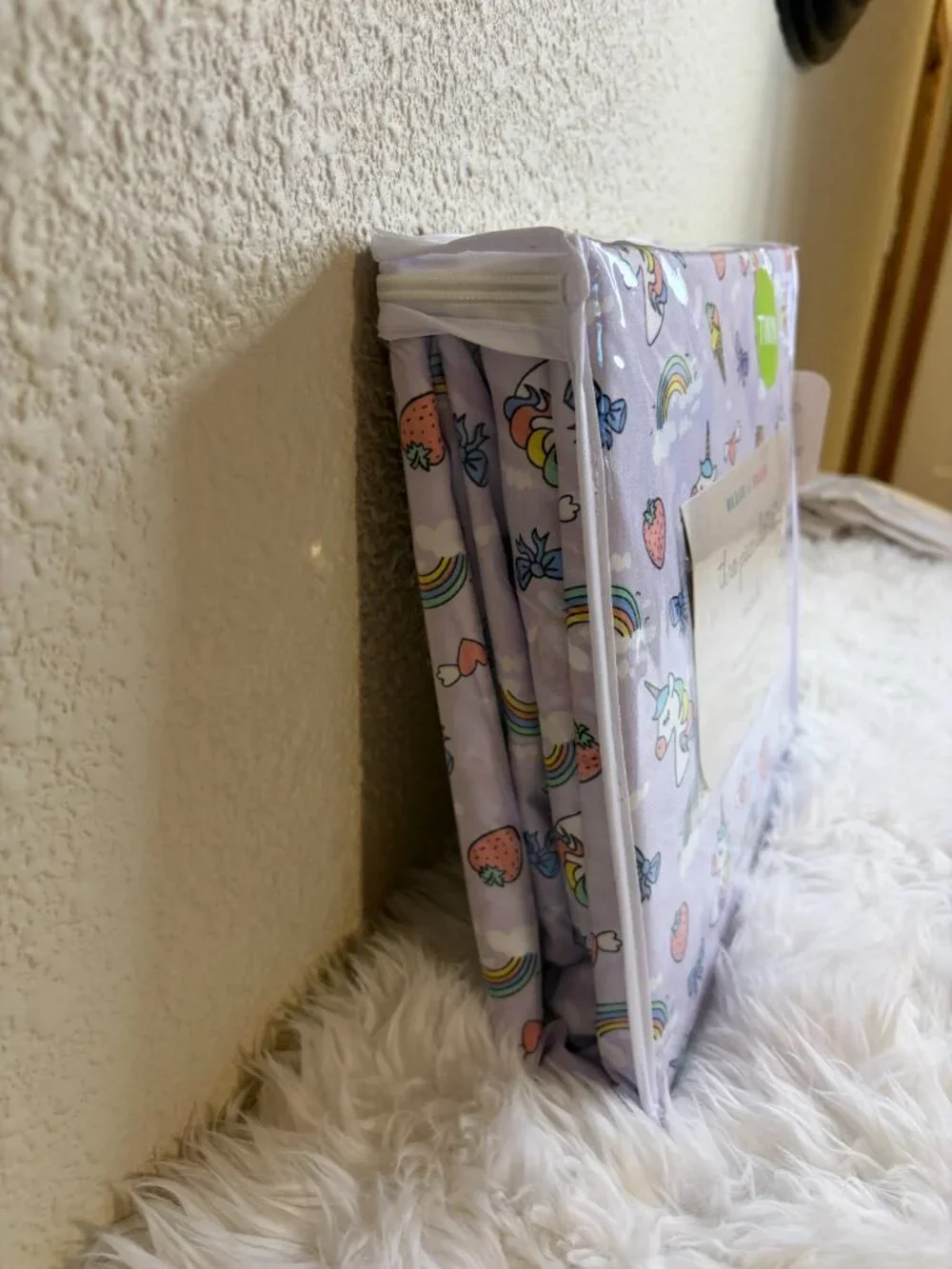 Ollie & Ellie Unicorn Rainbow Twin Sheet Set 3pc Girls Bedding Cute NWT